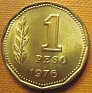 1 Peso Argentina 1976 KM# 69. Uploaded by Granotius